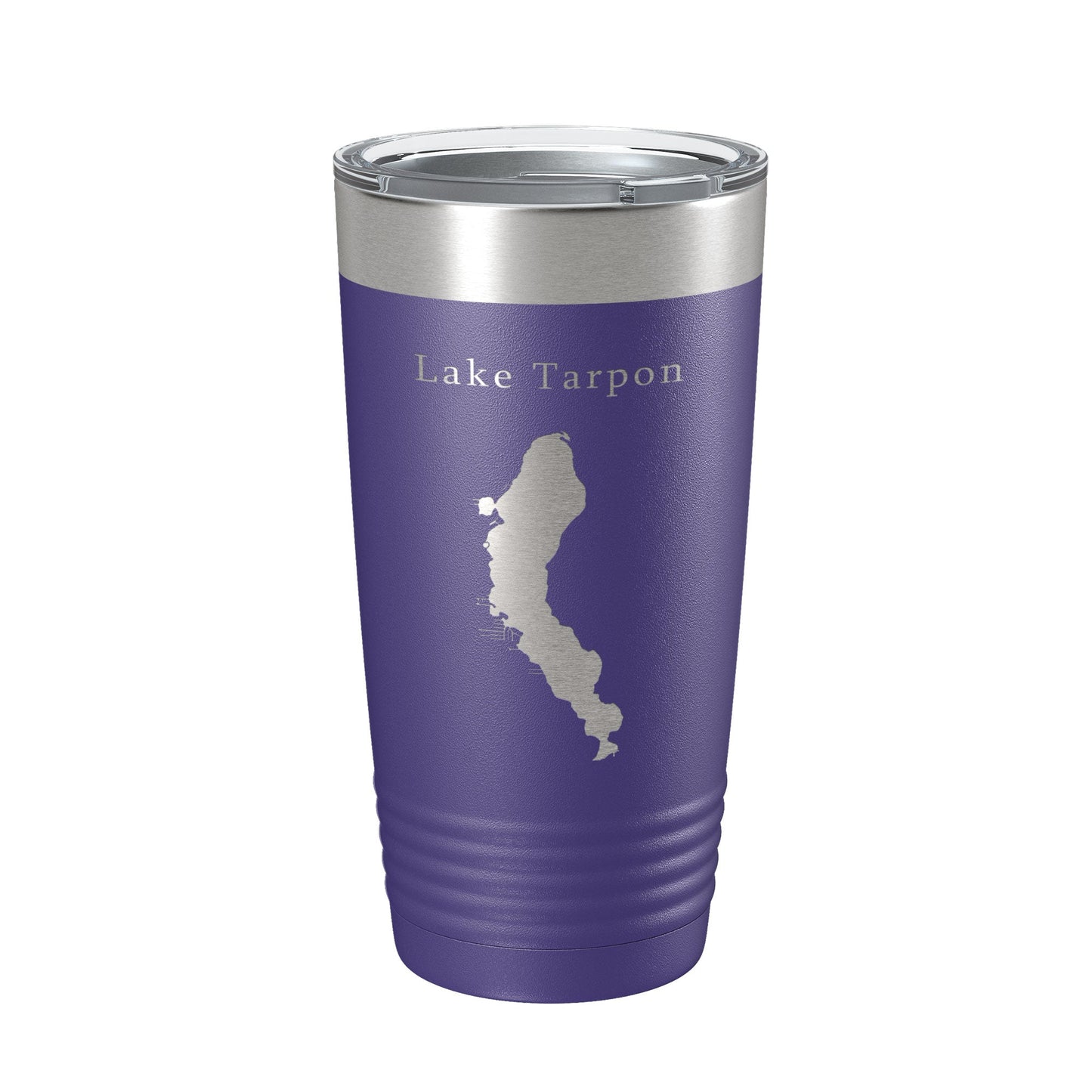 Lake Tarpon Map Tumbler Travel Mug Insulated Laser Engraved Coffee Cup Florida 20 oz-15