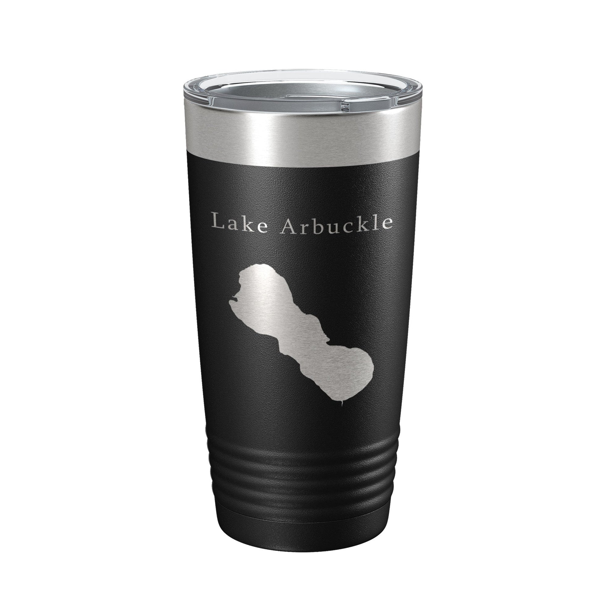 Lake Arbuckle Map Tumbler Travel Mug Insulated Laser Engraved Coffee Cup Florida 20 oz-0