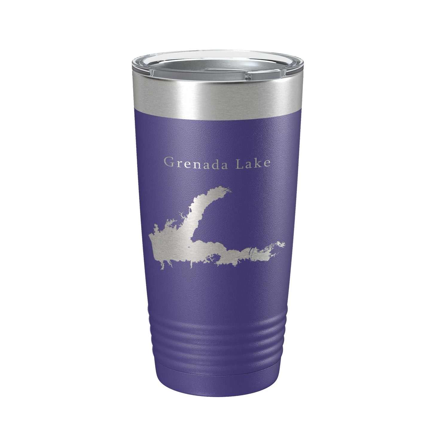Grenada Lake Map Tumbler Travel Mug Insulated Laser Engraved Coffee Cup Mississippi 20 oz-15