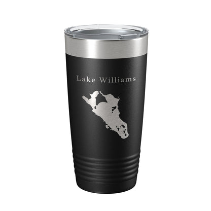 Lake Williams Map Tumbler Travel Mug Insulated Laser Engraved Coffee Cup Connecticut 20 oz-5