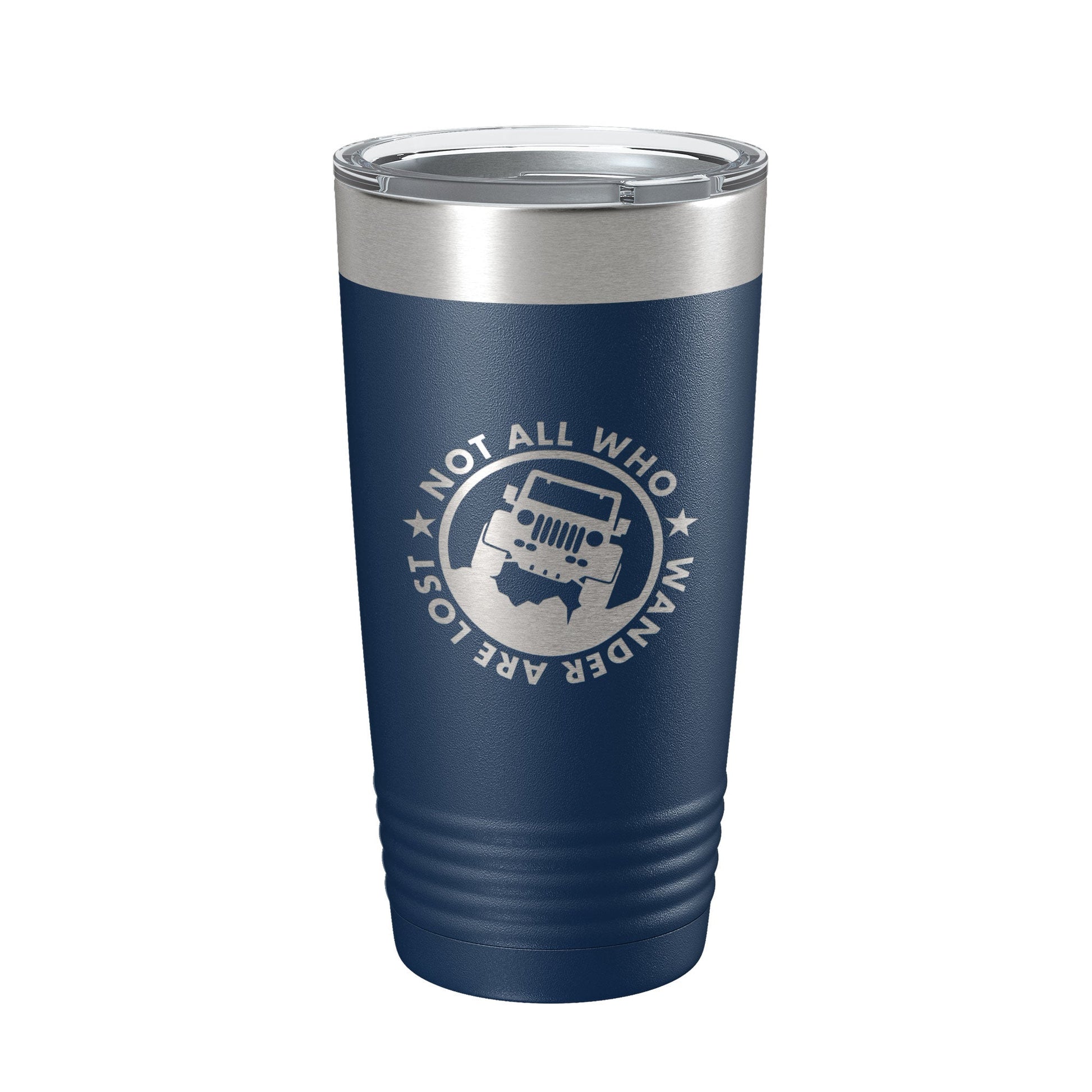 Offroading Tumbler Not All Who Wander Are Lost Travel Mug Mudding Gift Insulated Laser Engraved Coffee Cup 20 oz-2