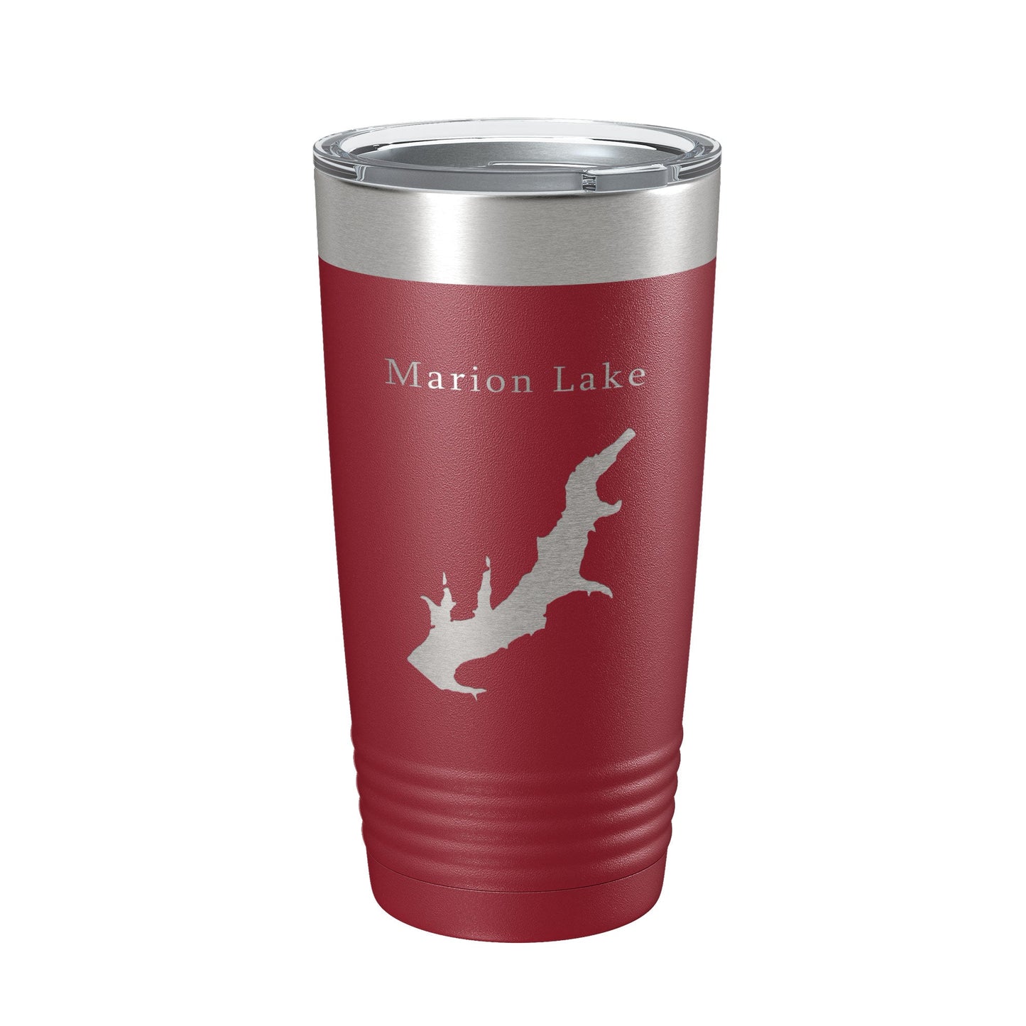 Marion Lake Map Tumbler Travel Mug Insulated Laser Engraved Coffee Cup Kansas 20 oz-18