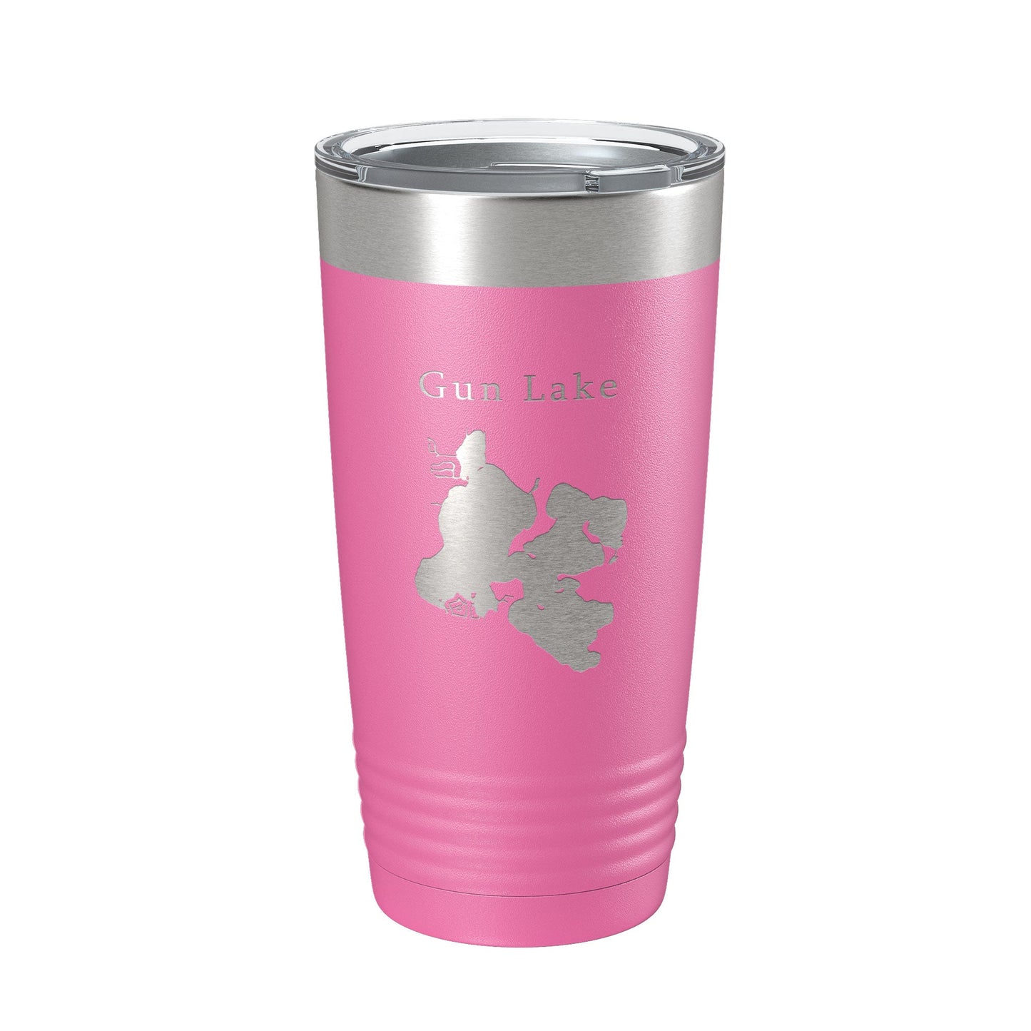 Gun Lake Map Tumbler Travel Mug Insulated Laser Engraved Coffee Cup Michigan 20 oz-11
