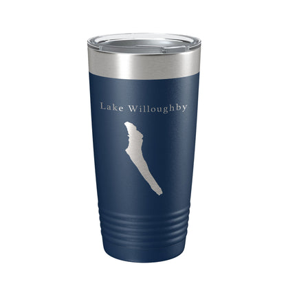 Lake Willoughby Map Tumbler Travel Mug Insulated Laser Engraved Coffee Cup Vermont 20 oz-8