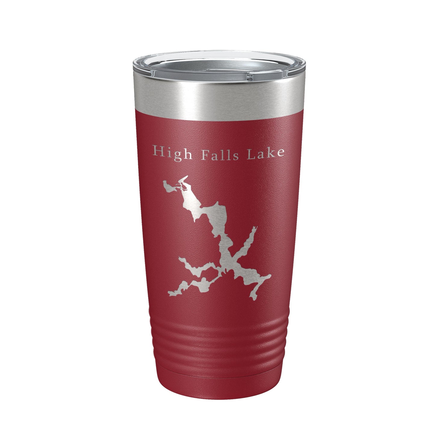 High Falls Lake Map Tumbler Travel Mug Insulated Laser Engraved Coffee Cup Georgia 20 oz-18