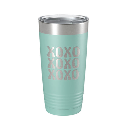 XOXO Tumbler Hugs And Kisses Travel Mug Insulated Laser Engraved Coffee Cup 20 oz-12