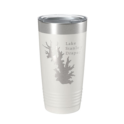 Lake Stanley Draper Map Tumbler Travel Mug Insulated Laser Engraved Coffee Cup Oklahoma 20 oz-7