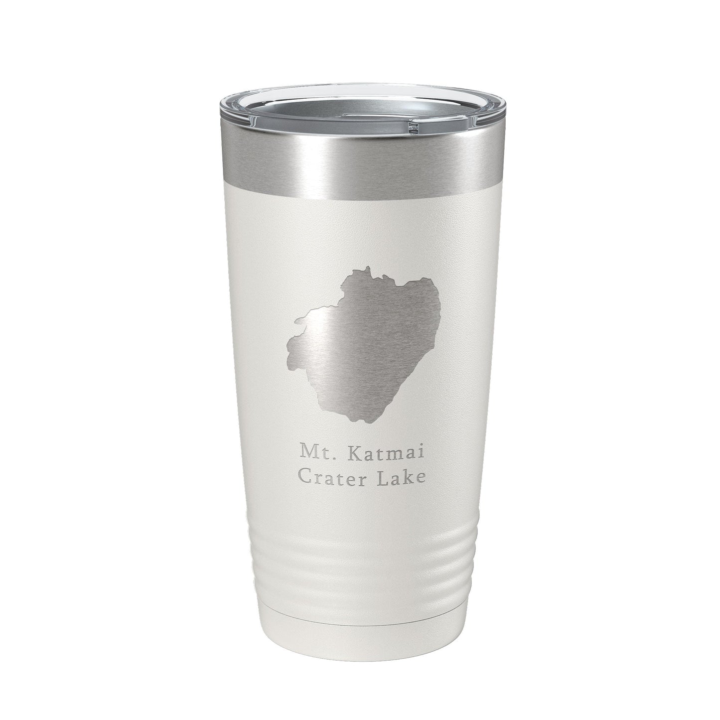 Mt. Katmai Crater Lake Map Tumbler Travel Mug Insulated Laser Engraved Coffee Cup Alaska 20 oz-7
