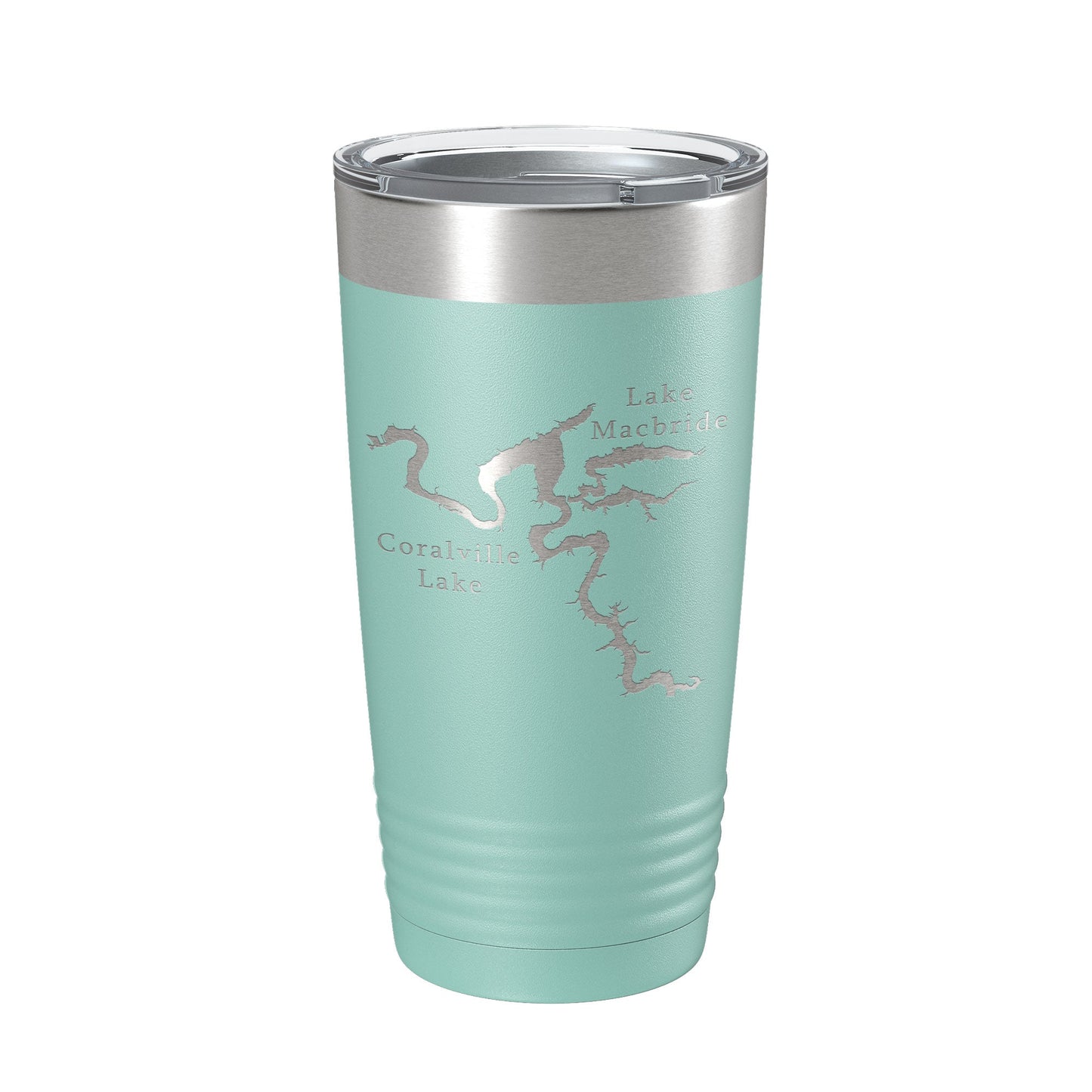 Coralville Lake Macbride Map Tumbler Travel Mug Insulated Laser Engraved Coffee Cup Iowa River 20 oz-12