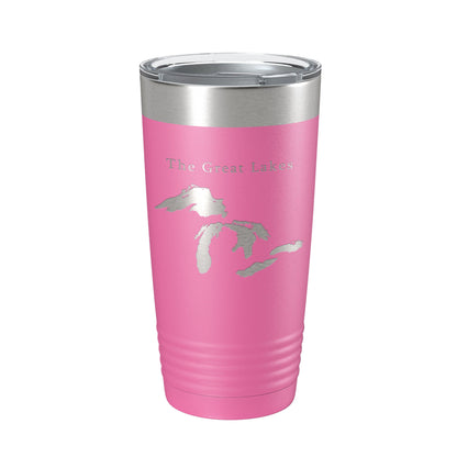 The Great Lakes Map Tumbler Travel Mug Insulated Laser Engraved Coffee Cup Superior, Michigan, Huron, Erie and Ontario 20 oz-11