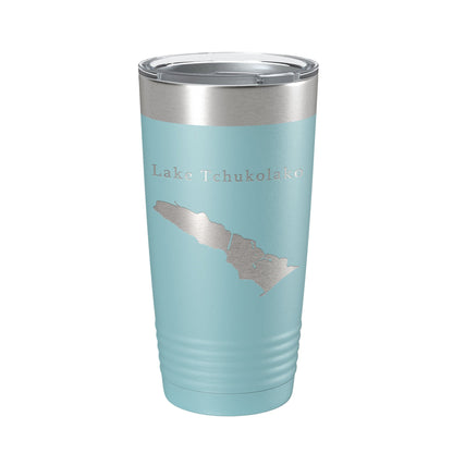Lake Tchukolako Map Tumbler Travel Mug Insulated Laser Engraved Coffee Cup Georgia 20 oz-13