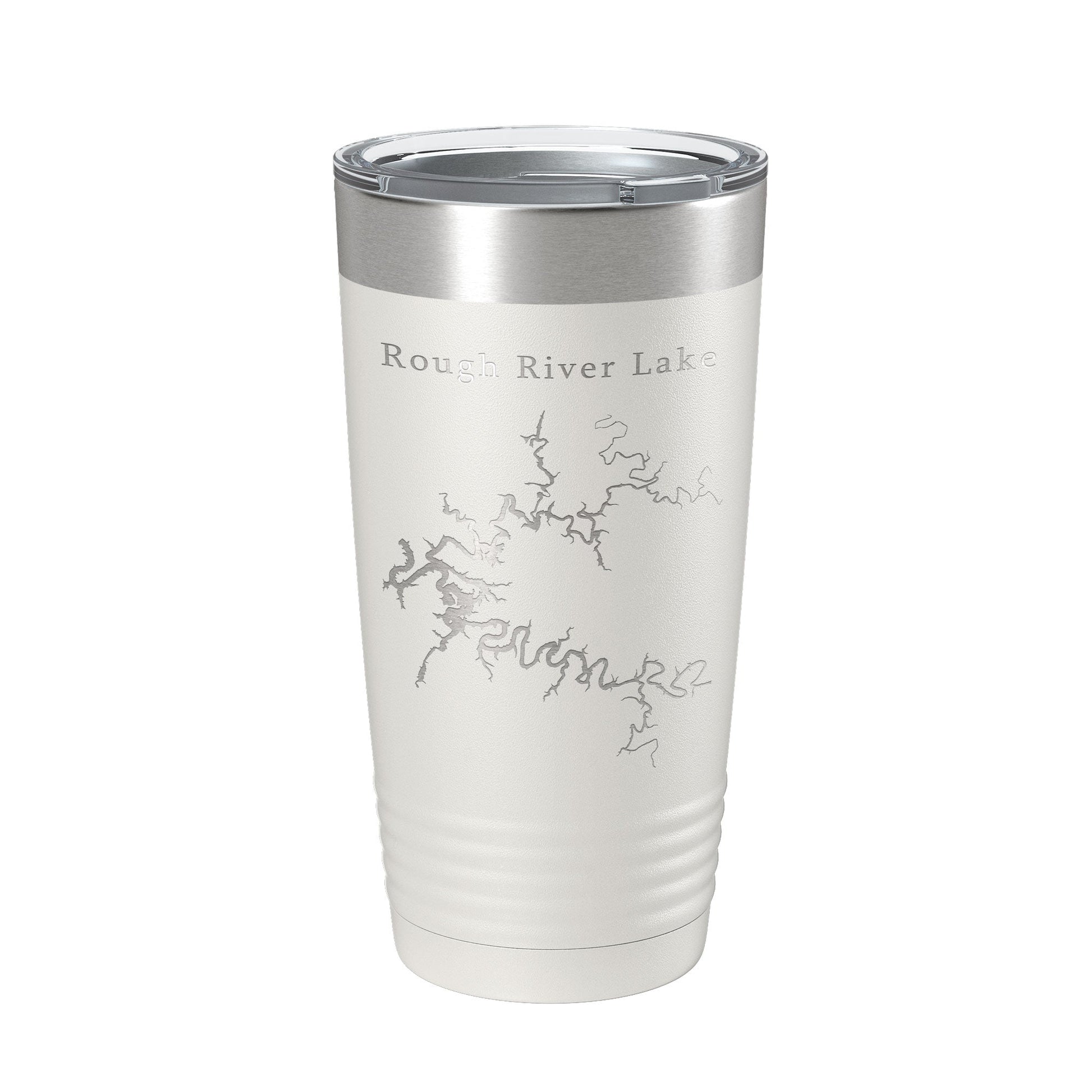 Rough River Lake Map Tumbler Travel Mug Insulated Laser Engraved Coffee Cup Kentucky 20 oz-1