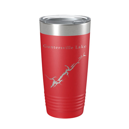 Guntersville Lake Map Tumbler Travel Mug Insulated Laser Engraved Coffee Cup Alabama 20 oz-10