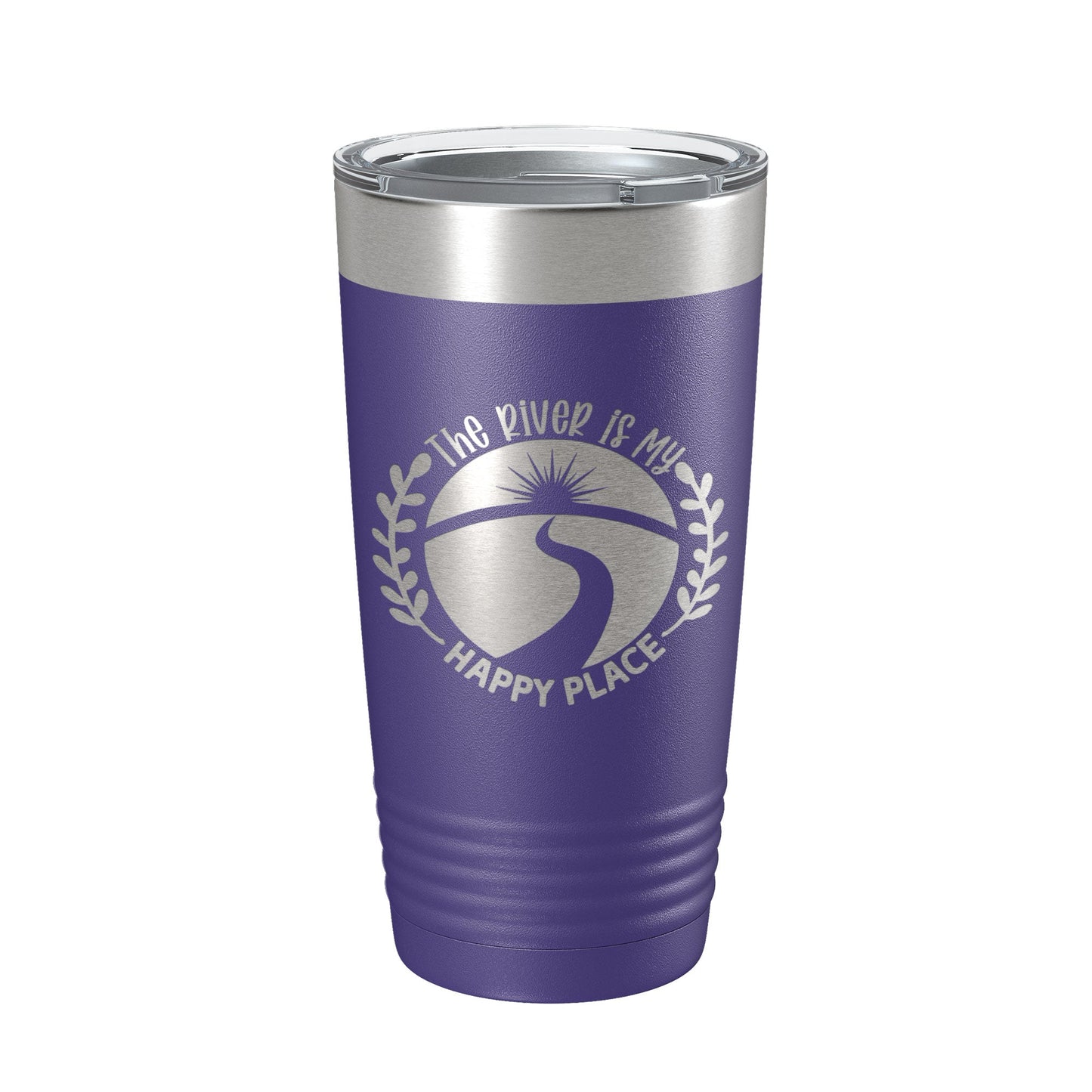 River Is My Happy Place Tumbler Travel Mug Insulated Laser Engraved Coffee Cup Birthday Float Trips Party Gift 20 oz-15