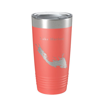 Lake Marion Map Tumbler Travel Mug Insulated Laser Engraved Coffee Cup South Carolina 20 oz-20