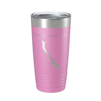Tuttle Creek Lake Map Tumbler Travel Mug Insulated Laser Engraved Coffee Cup Kansas 20 oz-14