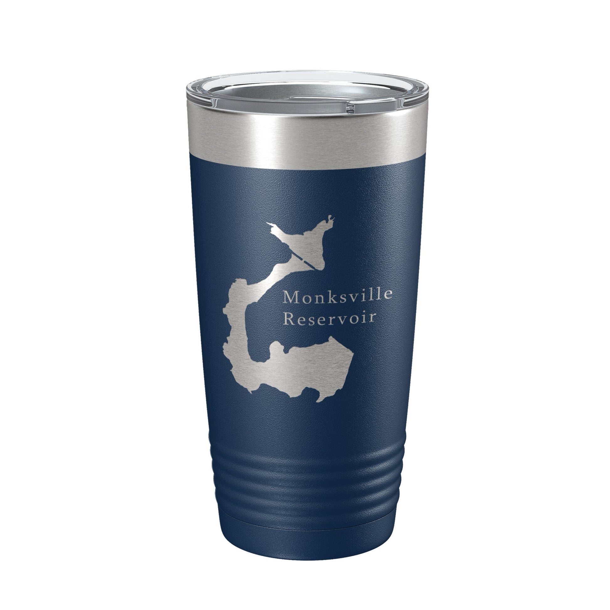 Monksville Reservoir Tumbler Lake Map Travel Mug Insulated Laser Engraved Coffee Cup New Jersey 20 oz-2