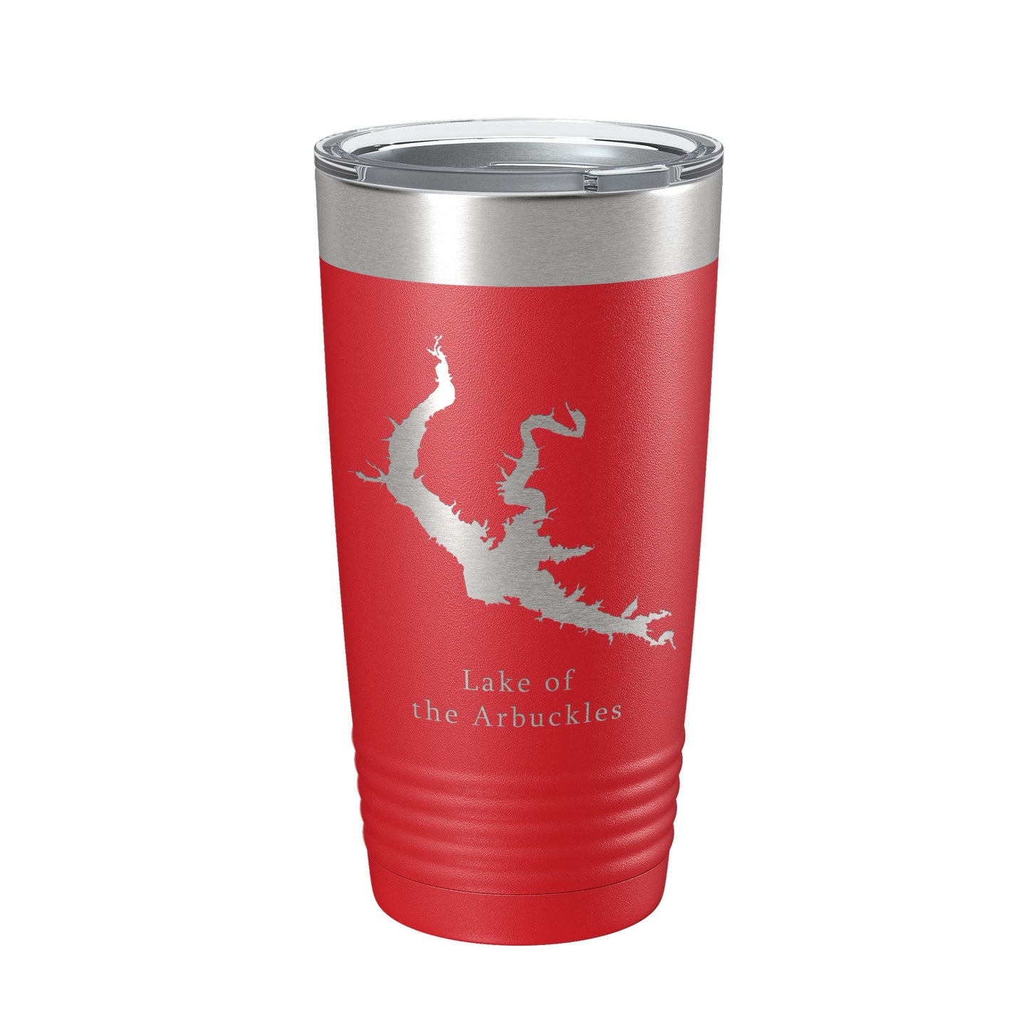Lake of the Arbuckles Map Tumbler Travel Mug Insulated Laser Engraved Coffee Cup Oklahoma 20 oz-10