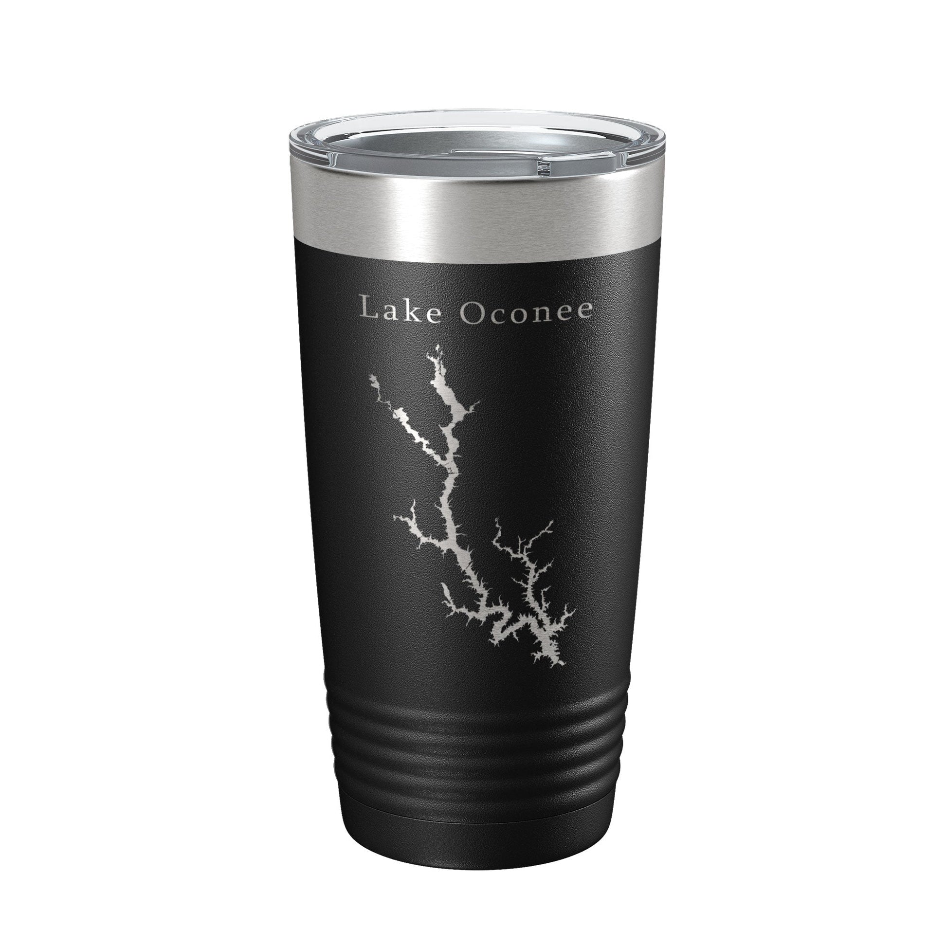 Lake Oconee Map Tumbler Travel Mug Insulated Laser Engraved Coffee Cup Georgia 20 oz-0