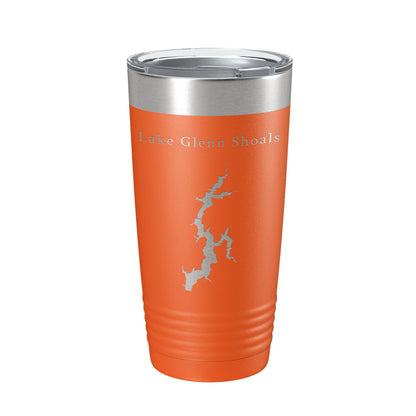 Lake Glenn Shoals Map Tumbler Travel Mug Insulated Laser Engraved Coffee Cup Illinois 20 oz-17