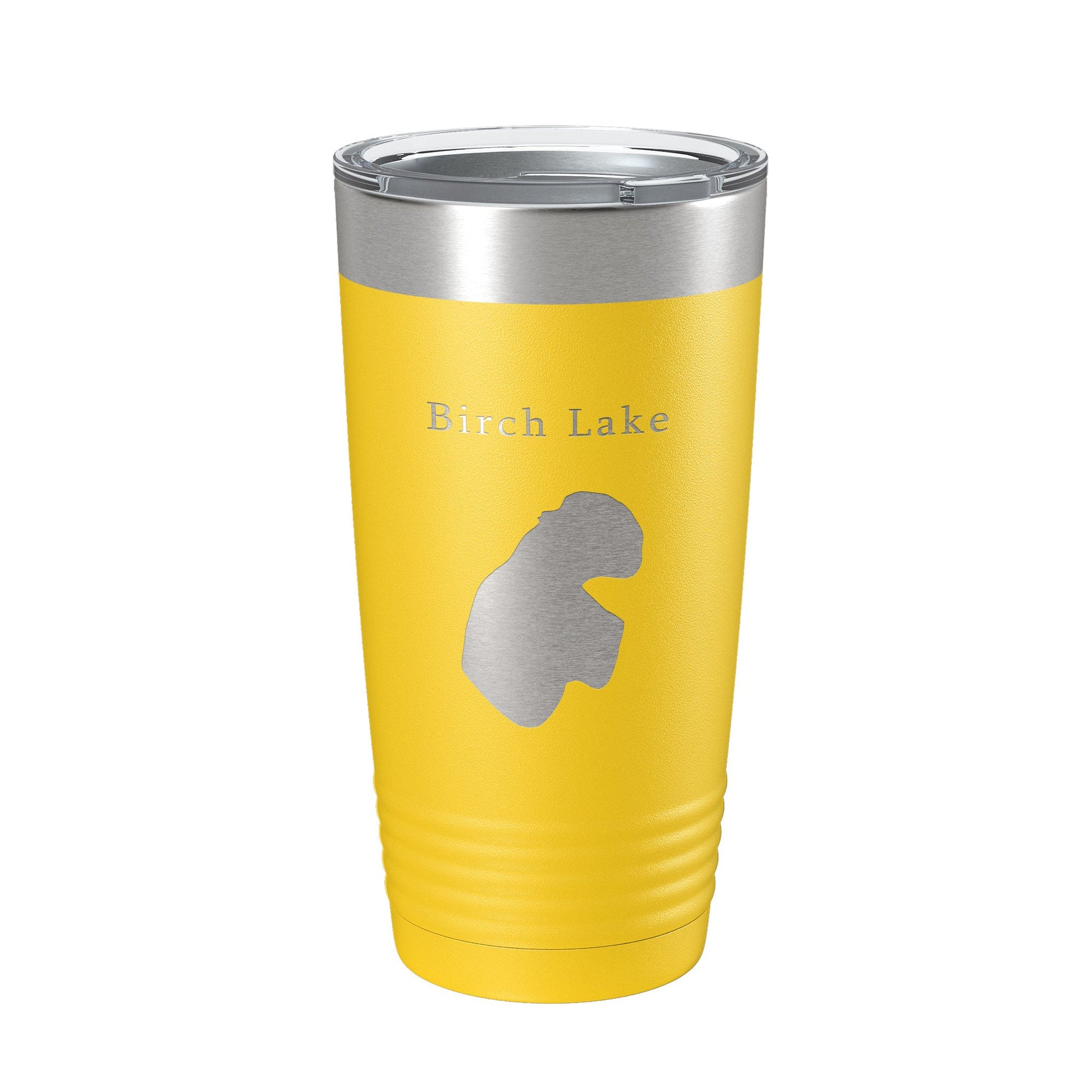 Birch Lake Map Tumbler Travel Mug Insulated Laser Engraved Coffee Cup Alaska 20 oz-4