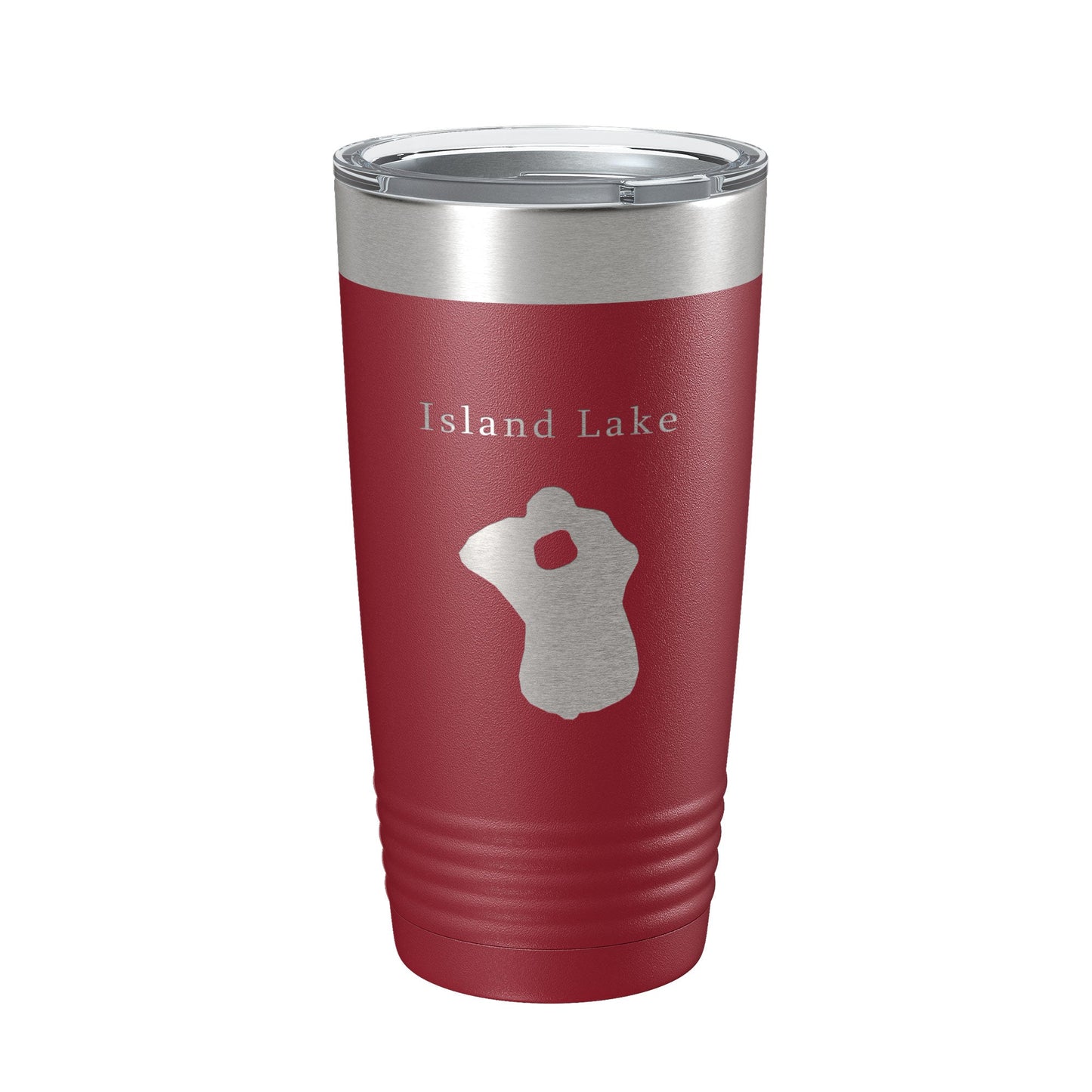 Island Lake Map Tumbler Travel Mug Insulated Laser Engraved Coffee Cup Florida 20 oz-18