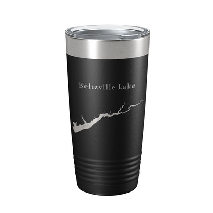 Beltzville Lake Map Tumbler Travel Mug Insulated Laser Engraved Coffee Cup Pennsylvania 20 oz-5