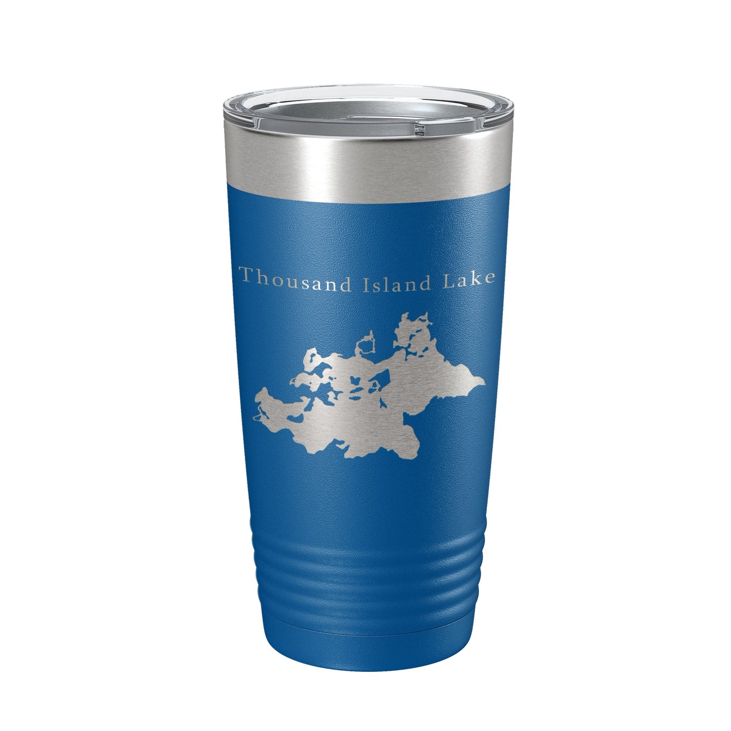 Thousand Island Lake Cisco Chain Map Tumbler Travel Mug Insulated Laser Engraved Coffee Cup Michigan 20 oz-6