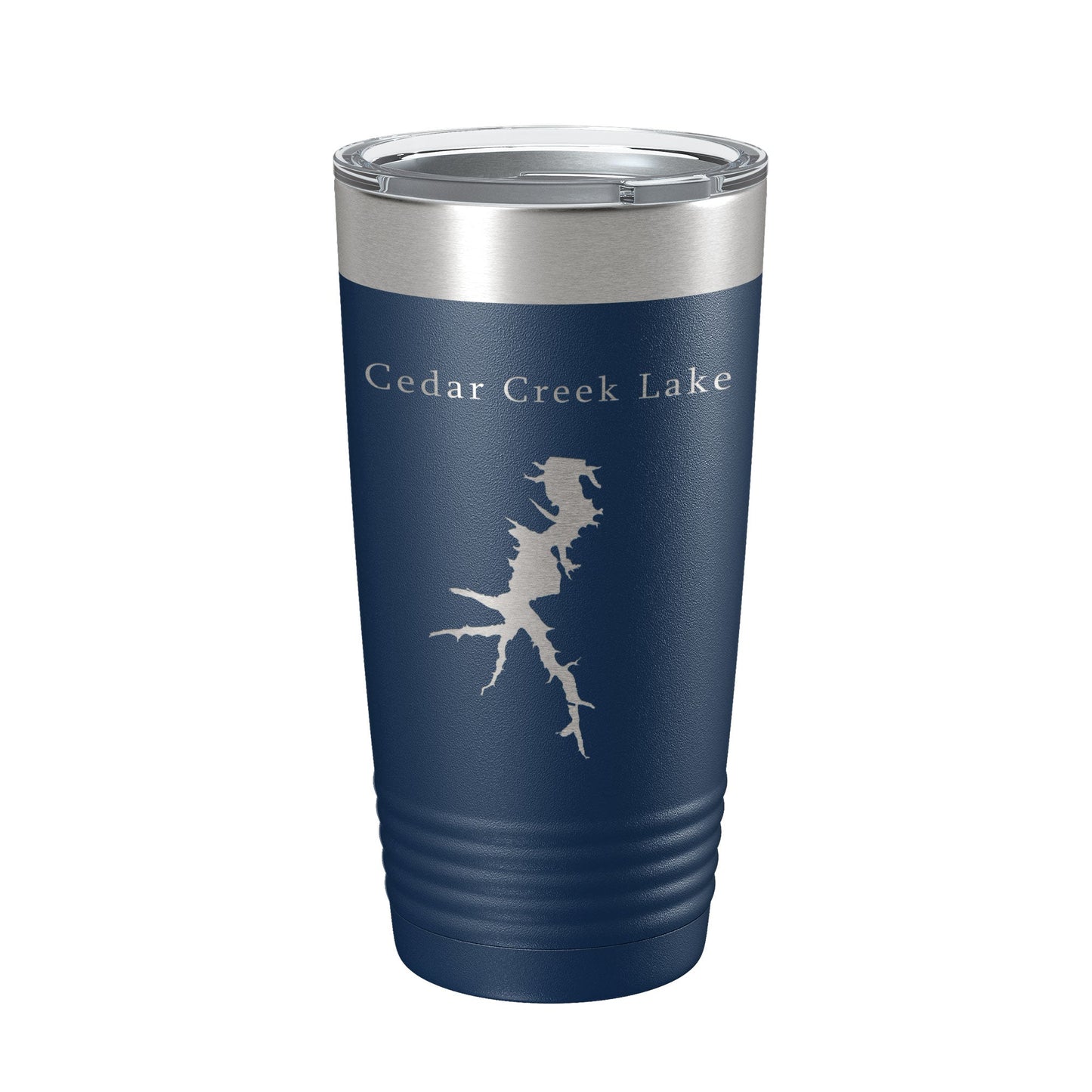 Cedar Creek Lake Map Tumbler Travel Mug Insulated Laser Engraved Coffee Cup Kentucky 20 oz-8