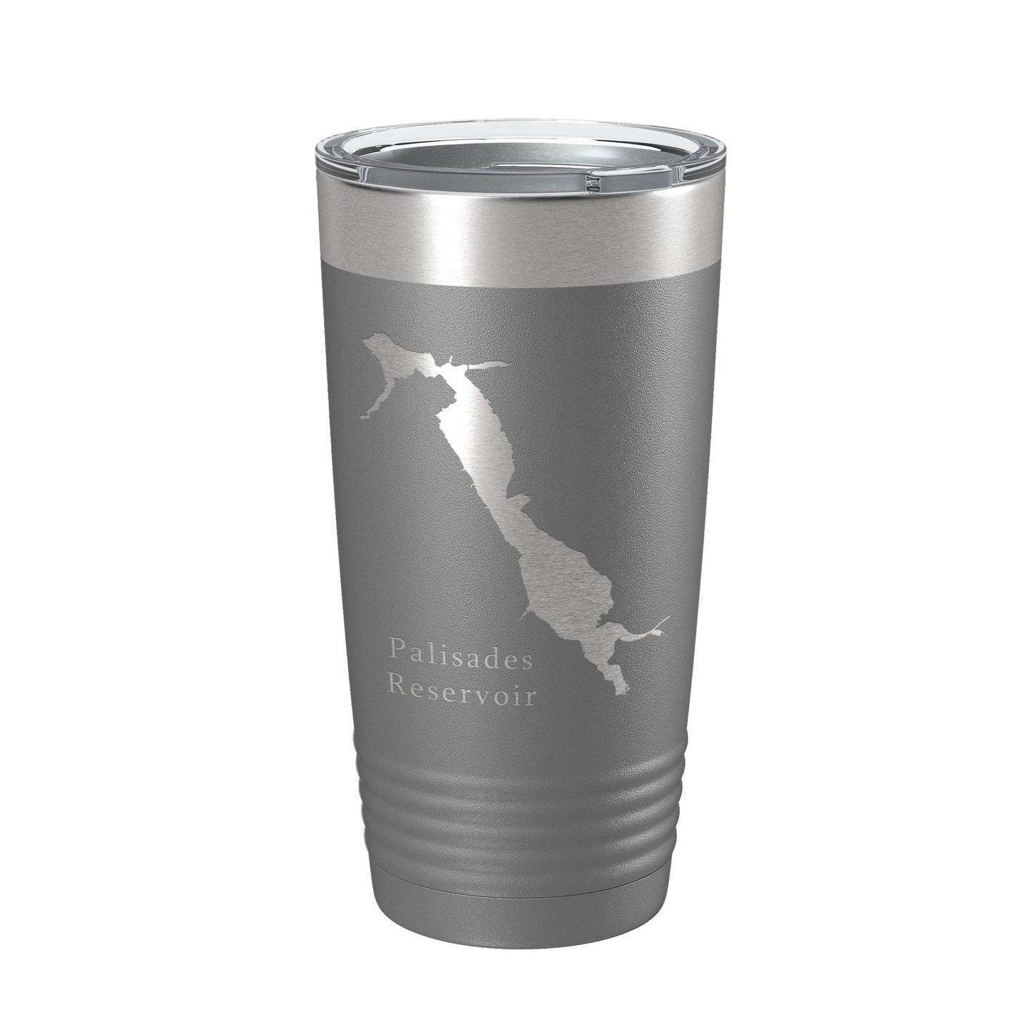 Palisades Reservoir Tumbler Lake Map Travel Mug Insulated Laser Engraved Coffee Cup Idaho Wyoming 20 oz-16
