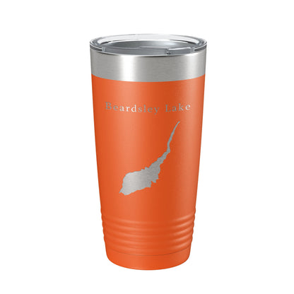 Beardsley Lake Map Tumbler Travel Mug Insulated Laser Engraved Coffee Cup California 20 oz-17