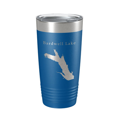 Bardwell Lake Map Tumbler Travel Mug Insulated Laser Engraved Coffee Cup Texas 20 oz-6