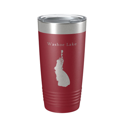 Washoe Lake Map Tumbler Travel Mug Insulated Laser Engraved Coffee Cup Nevada 20 oz-18