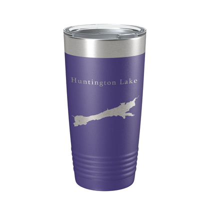 Huntington Lake Map Tumbler Travel Mug Insulated Laser Engraved Coffee Cup California 20 oz-15