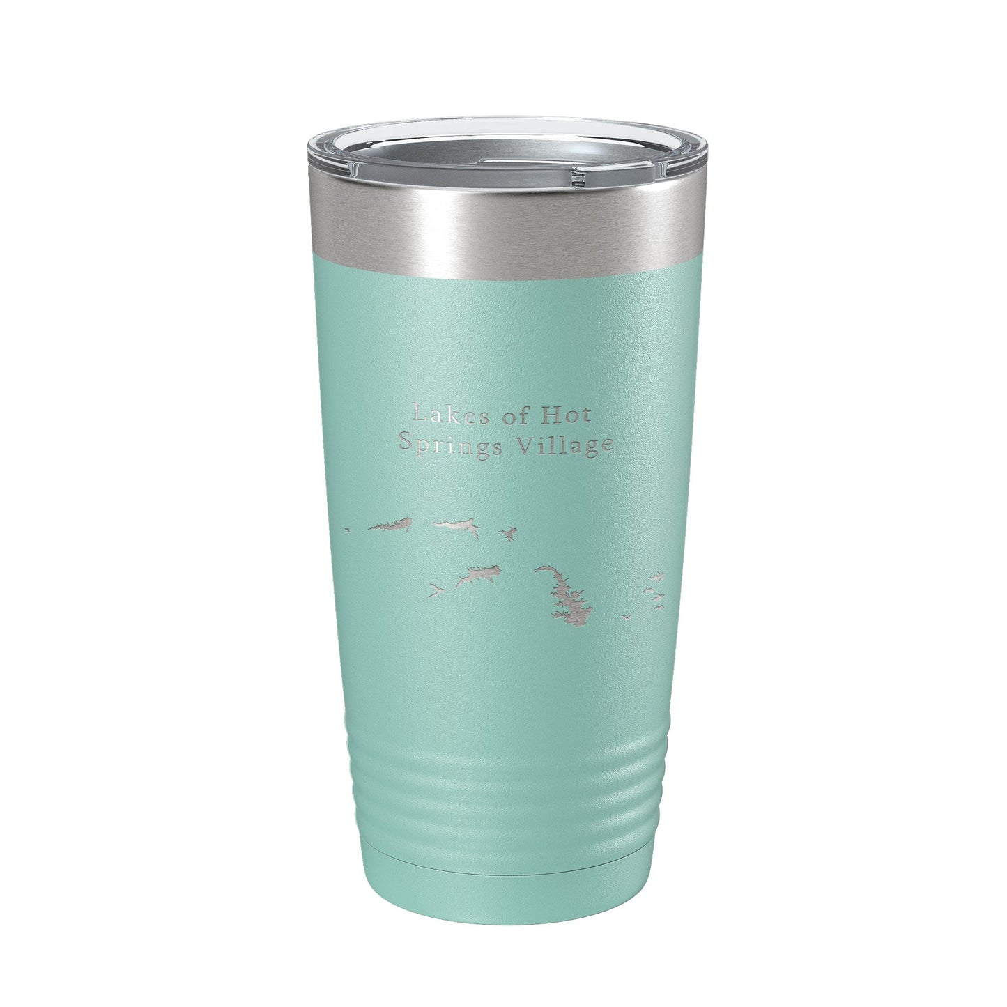 Lakes of Hot Springs Village Map Tumbler Travel Mug Insulated Laser Engraved Coffee Cup Arkansas 20 oz-12