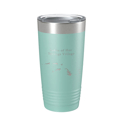 Lakes of Hot Springs Village Map Tumbler Travel Mug Insulated Laser Engraved Coffee Cup Arkansas 20 oz-12