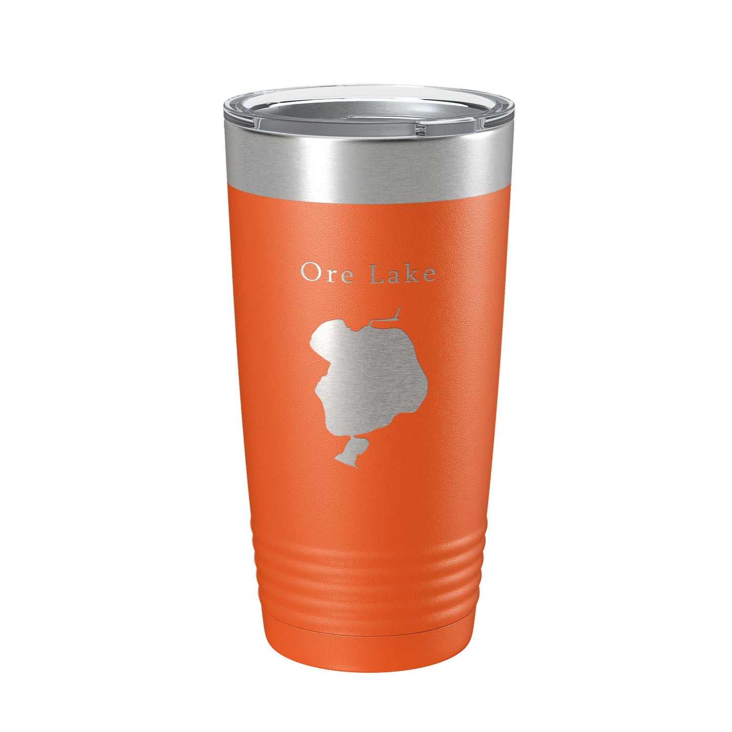 Ore Lake Map Tumbler Travel Mug Insulated Laser Engraved Coffee Cup Huron River Chain of Lakes Michigan 20 oz-17