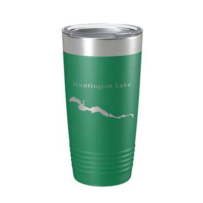 Huntington Lake Map Tumbler Travel Mug Insulated Laser Engraved Coffee Cup Indiana 20 oz-9