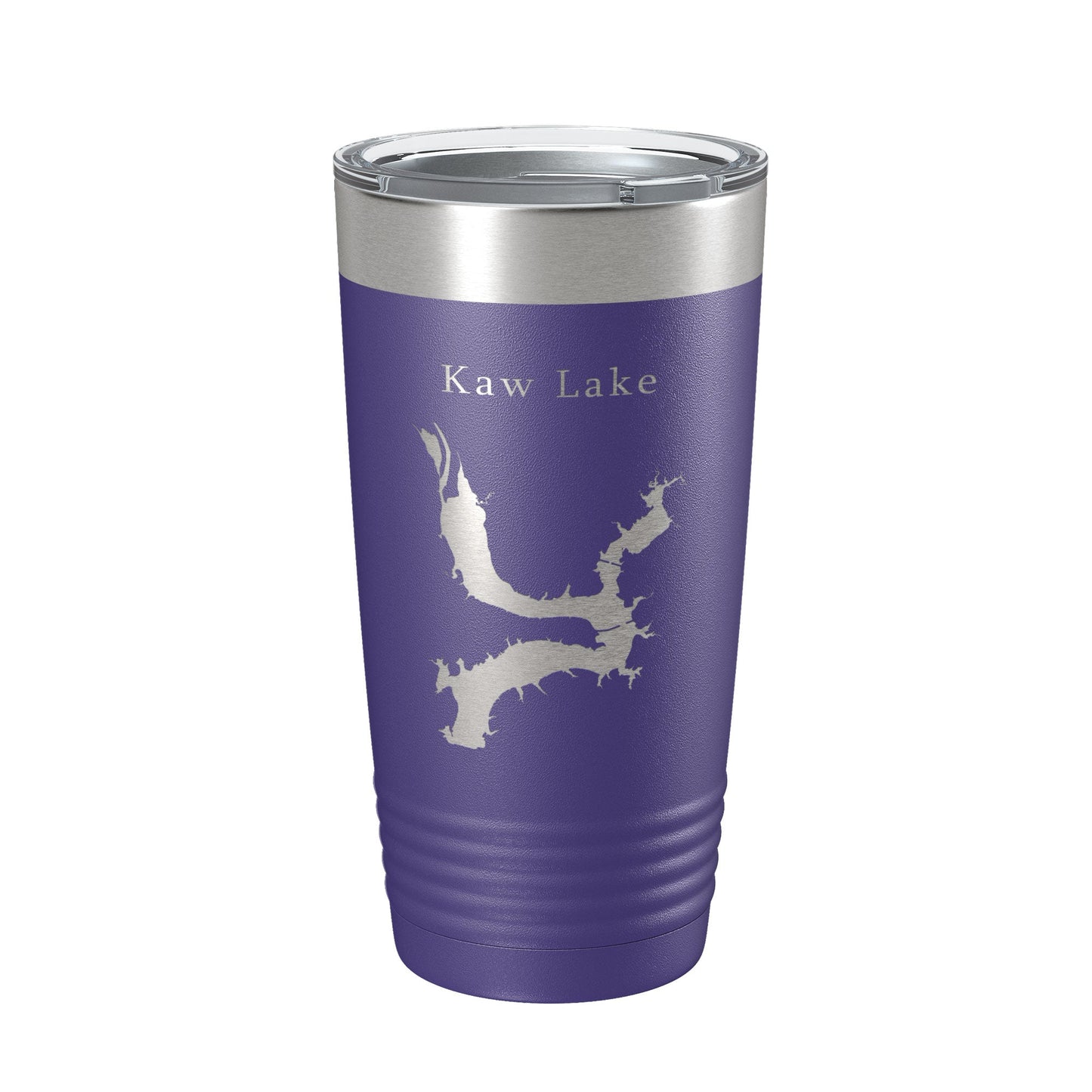 Kaw Lake Map Tumbler Travel Mug Insulated Laser Engraved Coffee Cup Oklahoma 20 oz-15