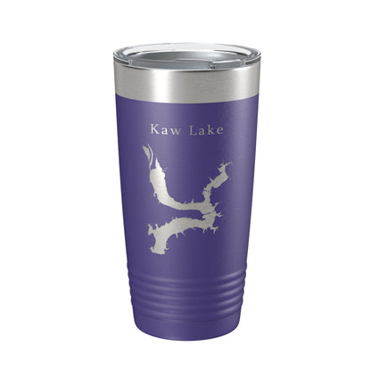 Kaw Lake Map Tumbler Travel Mug Insulated Laser Engraved Coffee Cup Oklahoma 20 oz-15