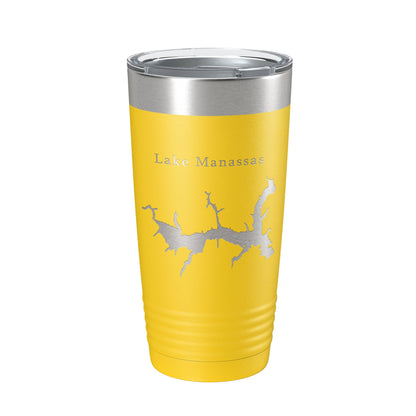 Lake Manassas Map Tumbler Travel Mug Insulated Laser Engraved Coffee Cup Virginia 20 oz-19