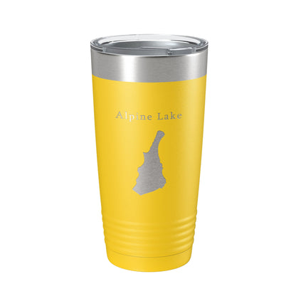 Alpine Lake Hull's Map Tumbler Travel Mug Insulated Laser Engraved Coffee Cup West Virginia 20 oz-4