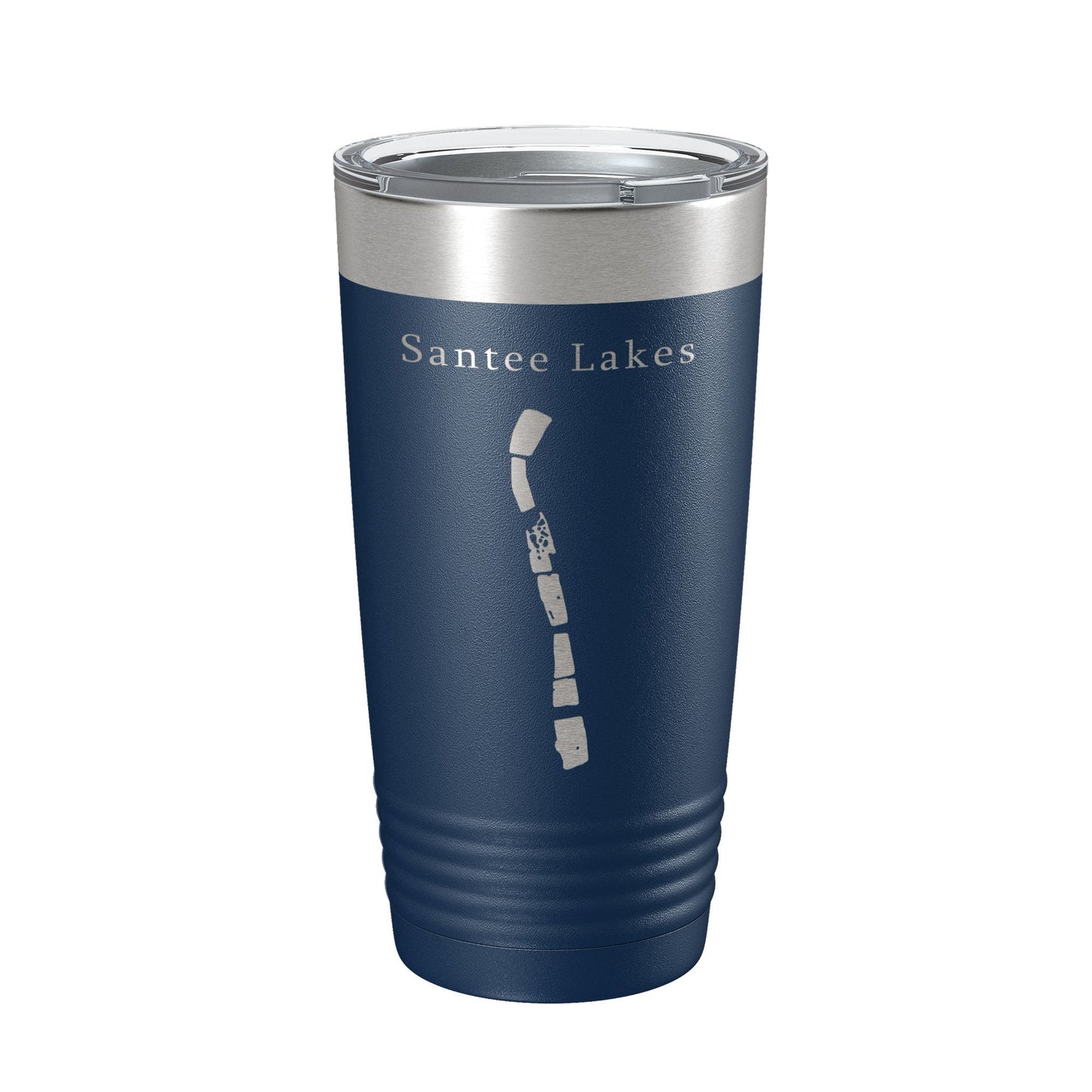 Santee Lakes Map Tumbler Travel Mug Insulated Laser Engraved Coffee Cup California 20 oz-8