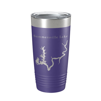 Summersville Lake Map Tumbler Travel Mug Insulated Laser Engraved Coffee Cup West Virginia 20 oz-15