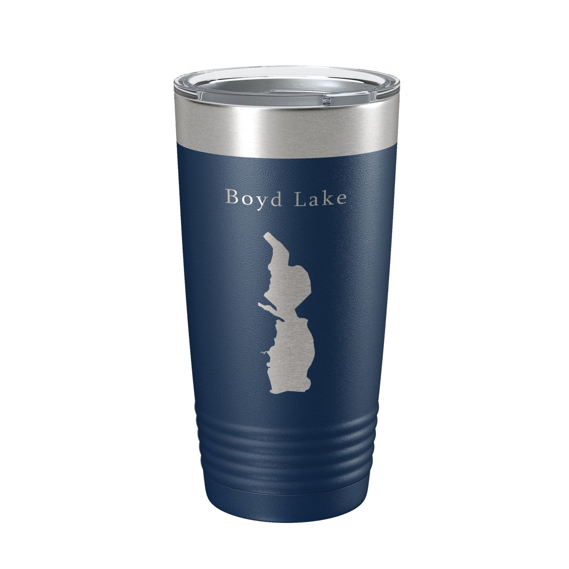 Boyd Lake Map Tumbler Travel Mug Insulated Laser Engraved Coffee Cup Colorado 20 oz-2