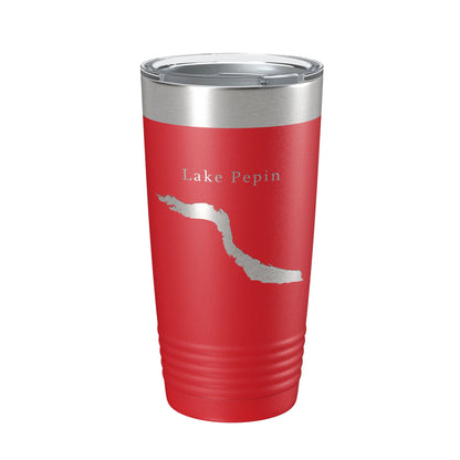Lake Pepin Map Tumbler Travel Mug Insulated Laser Engraved Coffee Cup Minnesota Wisconsin 20 oz-10