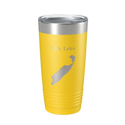Fish Lake Map Tumbler Travel Mug Insulated Laser Engraved Coffee Cup Utah 20 oz-19