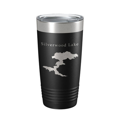 Silverwood Lake Map Tumbler Travel Mug Insulated Laser Engraved Coffee Cup California 20 oz-5