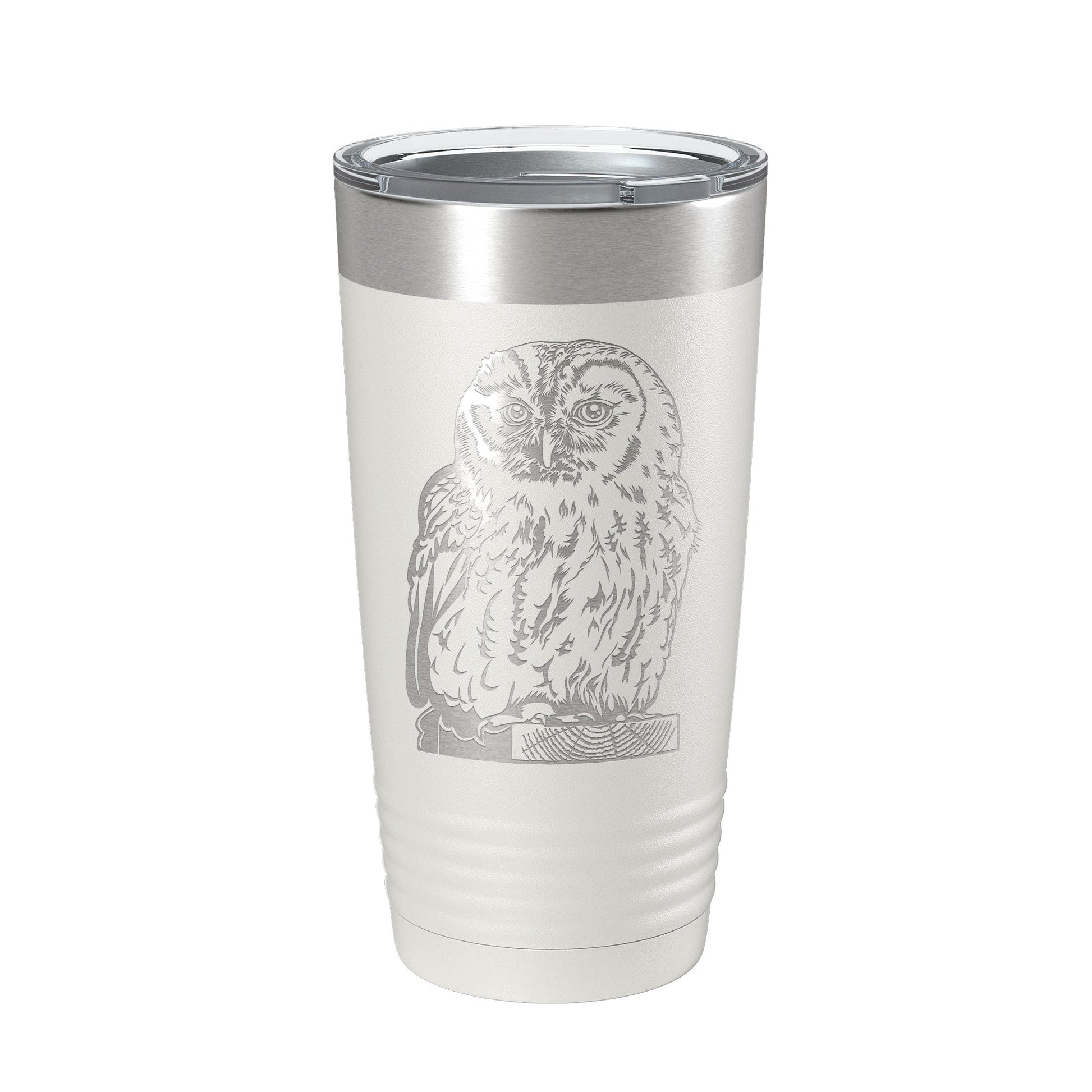 Owl Tumbler Travel Mug Insulated Laser Engraved Coffee Cup Owl Lover Gift Bird 20 oz-1