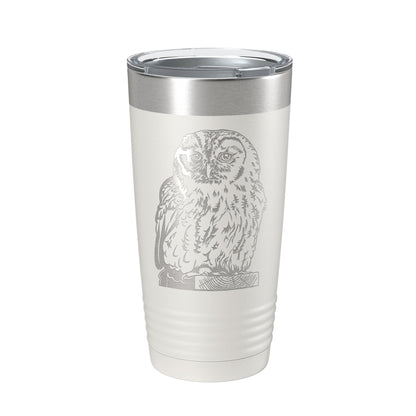 Owl Tumbler Travel Mug Insulated Laser Engraved Coffee Cup Owl Lover Gift Bird 20 oz-7
